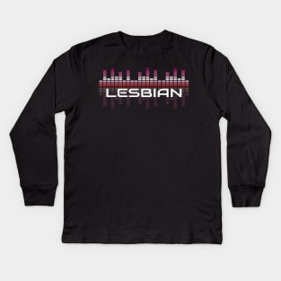 Music Equalizer Bars - Lesbian Kids Long Sleeve T-Shirt